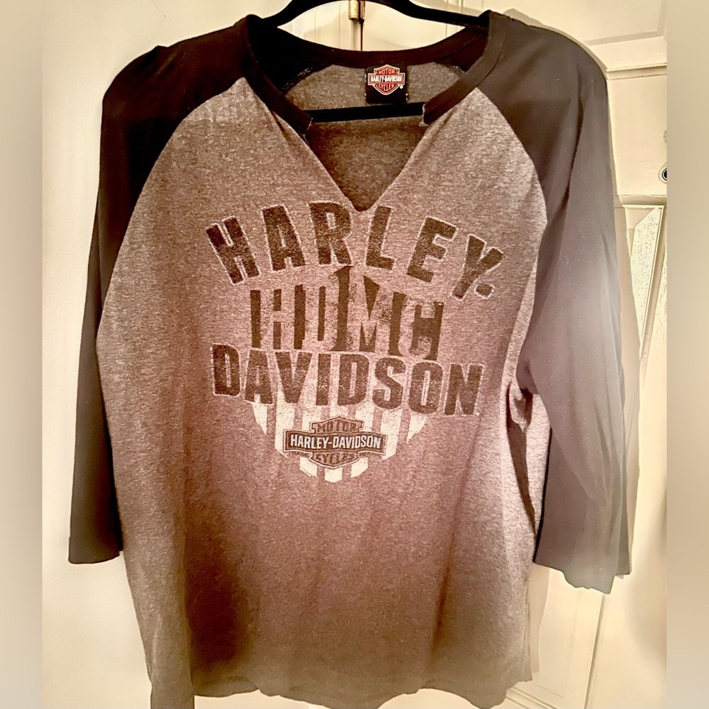 Authentic Harley Davidson Baseball Tee - image 2